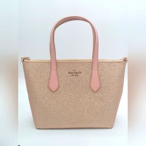 Kate spade Rose Gold Glitter purse/satchel